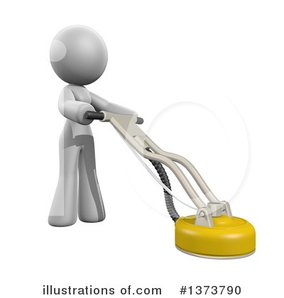 Cleaning Lady Clipart #1373790 by Leo Blanchette