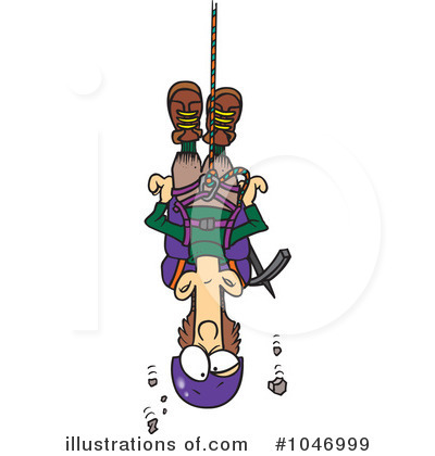 Royalty-Free (RF) Climber Clipart Illustration by toonaday - Stock Sample #1046999