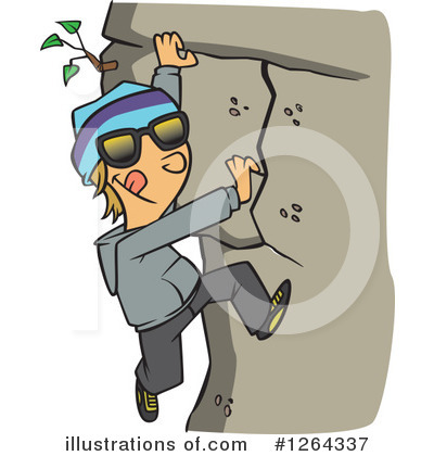 Rock Climbing Clipart #1264337 by toonaday