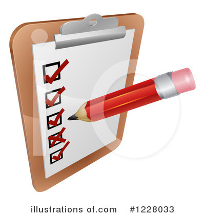 Royalty-Free (RF) Clipboard Clipart Illustration by AtStockIllustration - Stock Sample #1228033