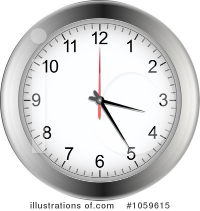 Royalty-Free (RF) Clock Clipart Illustration by elaineitalia - Stock Sample #1059615