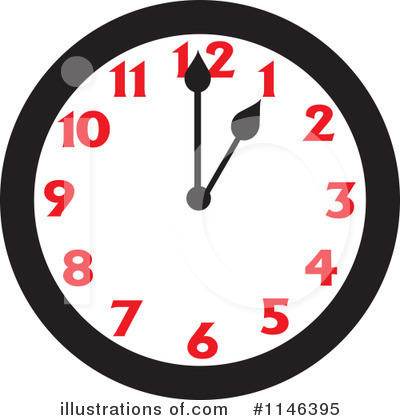 Wall Clock Clipart #1146395 by Johnny Sajem