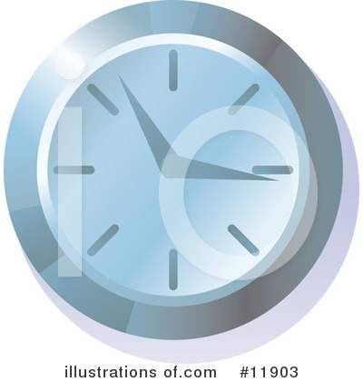 Clock Clipart #11903 by AtStockIllustration