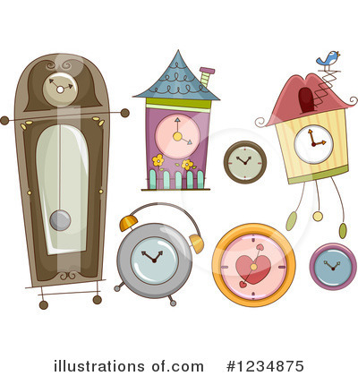 Royalty-Free (RF) Clock Clipart Illustration by BNP Design Studio - Stock Sample #1234875