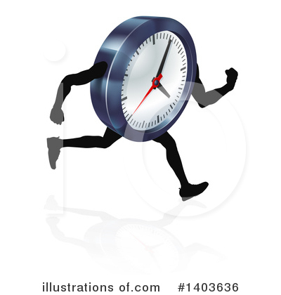 Royalty-Free (RF) Clock Clipart Illustration by AtStockIllustration - Stock Sample #1403636