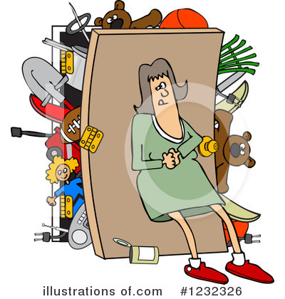 Royalty-Free (RF) Closet Clipart Illustration by djart - Stock Sample #1232326