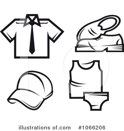 Royalty-Free (RF) Clothes Clipart Illustration by Vector Tradition SM - Stock Sample #1066206