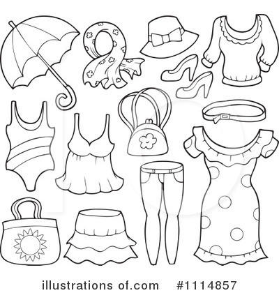 Royalty-Free (RF) Clothes Clipart Illustration by visekart - Stock Sample #1114857