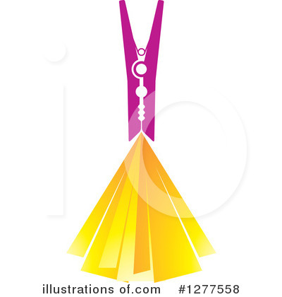 Royalty-Free (RF) Clothespin Clipart Illustration by Lal Perera - Stock Sample #1277558