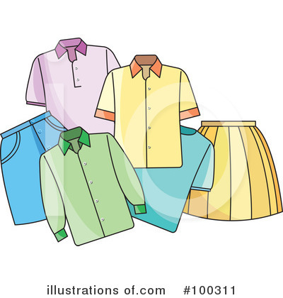 Royalty-Free (RF) Clothing Clipart Illustration by Lal Perera - Stock Sample #100311