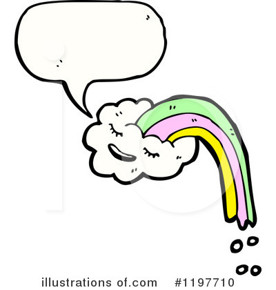 Royalty-Free (RF) Cloud And Rainbow Clipart Illustration by lineartestpilot - Stock Sample #1197710