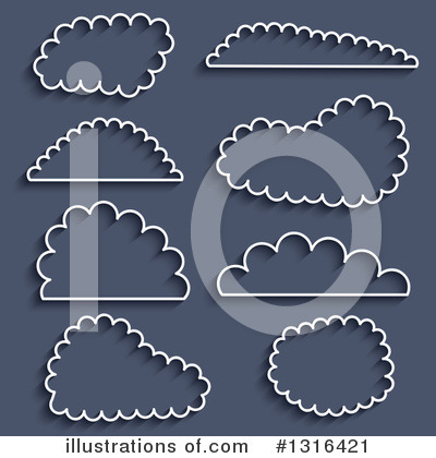 Royalty-Free (RF) Cloud Clipart Illustration by KJ Pargeter - Stock Sample #1316421