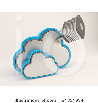Royalty-Free (RF) Cloud Clipart Illustration by KJ Pargeter - Stock Sample #1331934