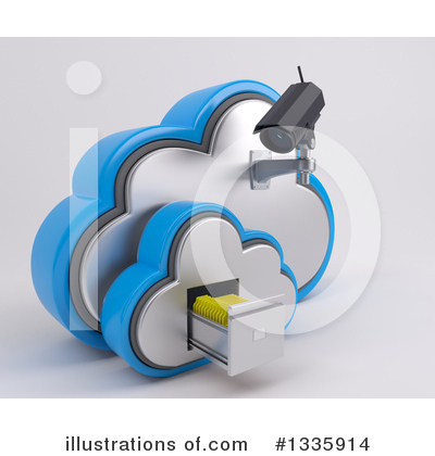 Royalty-Free (RF) Cloud Clipart Illustration by KJ Pargeter - Stock Sample #1335914