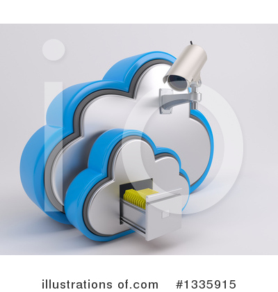 Royalty-Free (RF) Cloud Clipart Illustration by KJ Pargeter - Stock Sample #1335915