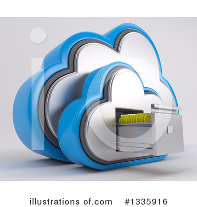 Cloud Server Clipart #1335916 by KJ Pargeter