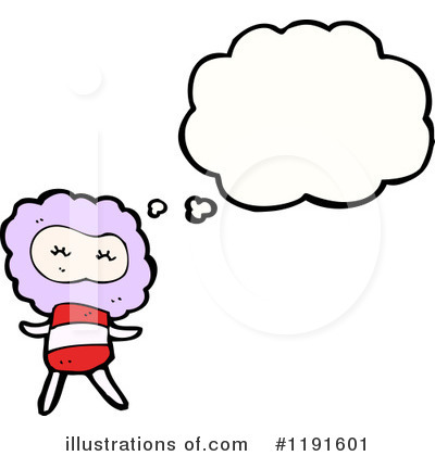 Royalty-Free (RF) Cloud Person Clipart Illustration by lineartestpilot - Stock Sample #1191601