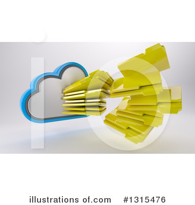Royalty-Free (RF) Cloud Server Clipart Illustration by KJ Pargeter - Stock Sample #1315476