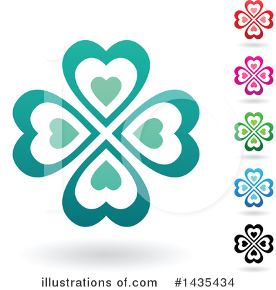 Royalty-Free (RF) Clover Clipart Illustration by cidepix - Stock Sample #1435434
