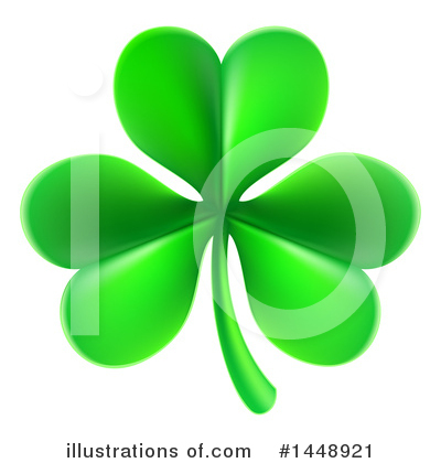 Clovers Clipart #1448921 by AtStockIllustration