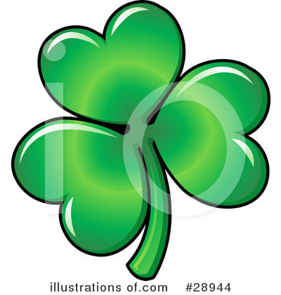 Clovers Clipart #28944 by AtStockIllustration