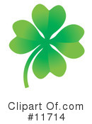 Clovers Clipart #11714 by AtStockIllustration