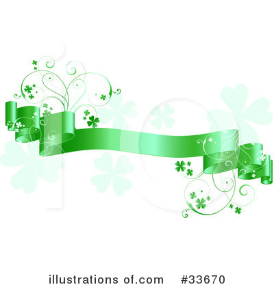 Royalty-Free (RF) Clovers Clipart Illustration by KJ Pargeter - Stock Sample #33670