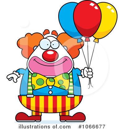 Royalty-Free (RF) Clown Clipart Illustration by Cory Thoman - Stock Sample #1066677