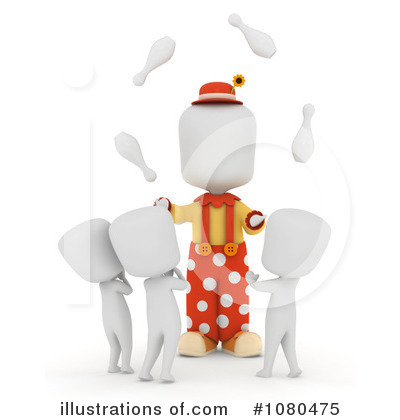 Royalty-Free (RF) Clown Clipart Illustration by BNP Design Studio - Stock Sample #1080475
