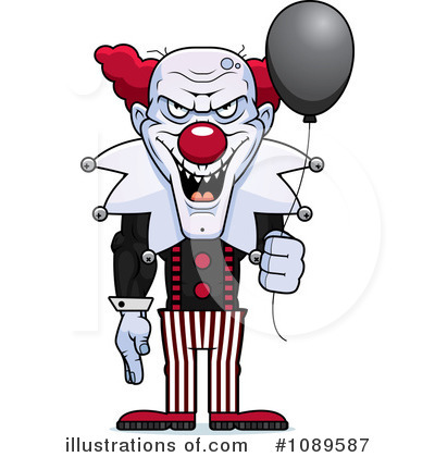 Royalty-Free (RF) Clown Clipart Illustration by Cory Thoman - Stock Sample #1089587