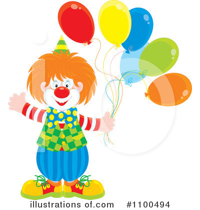 Royalty-Free (RF) Clown Clipart Illustration by Alex Bannykh - Stock Sample #1100494