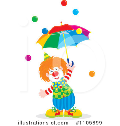 Royalty-Free (RF) Clown Clipart Illustration by Alex Bannykh - Stock Sample #1105899