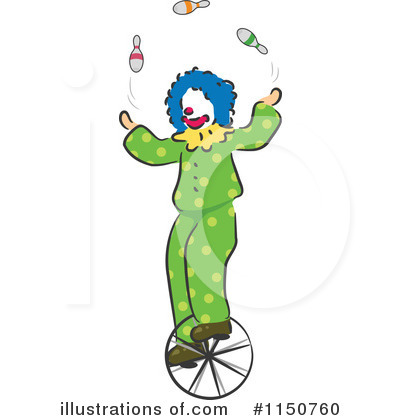 Royalty-Free (RF) Clown Clipart Illustration by BNP Design Studio - Stock Sample #1150760