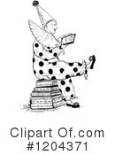 Clown Clipart #1204371 by Prawny Vintage