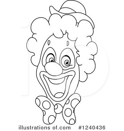 Royalty-Free (RF) Clown Clipart Illustration by yayayoyo - Stock Sample #1240436