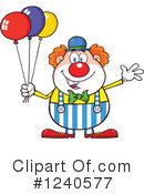 Clown Clipart #1240577 by Hit Toon