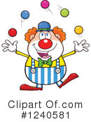 Clown Clipart #1240581 by Hit Toon