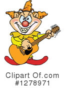 Clown Clipart #1278971 by Dennis Holmes Designs