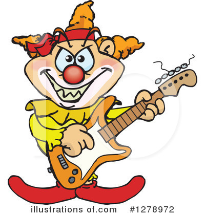 Royalty-Free (RF) Clown Clipart Illustration by Dennis Holmes Designs - Stock Sample #1278972