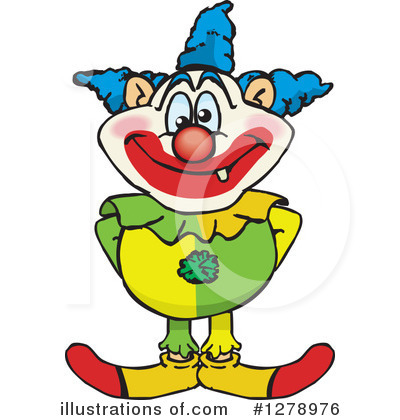 Royalty-Free (RF) Clown Clipart Illustration by Dennis Holmes Designs - Stock Sample #1278976