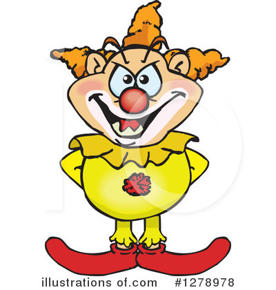 Royalty-Free (RF) Clown Clipart Illustration by Dennis Holmes Designs - Stock Sample #1278978
