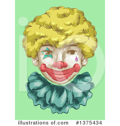 Royalty-Free (RF) Clown Clipart Illustration by BNP Design Studio - Stock Sample #1375434