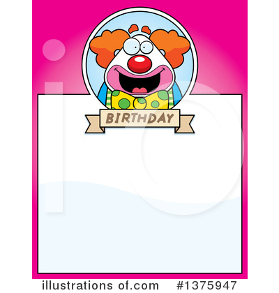 Royalty-Free (RF) Clown Clipart Illustration by Cory Thoman - Stock Sample #1375947