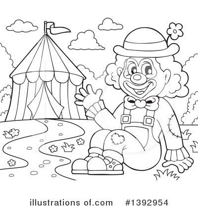 Clowns Clipart #1392954 by visekart
