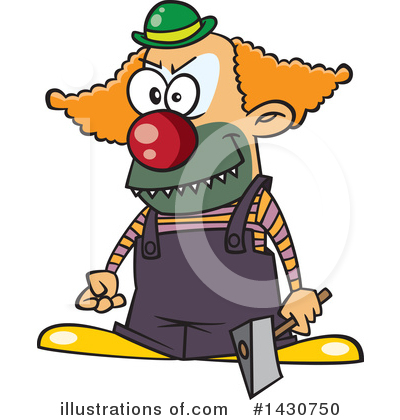 Royalty-Free (RF) Clown Clipart Illustration by toonaday - Stock Sample #1430750