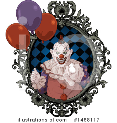 Royalty-Free (RF) Clown Clipart Illustration by Pushkin - Stock Sample #1468117