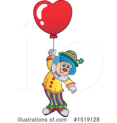Royalty-Free (RF) Clown Clipart Illustration by visekart - Stock Sample #1519128