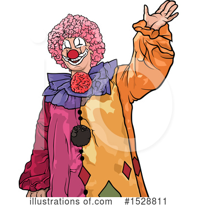 Royalty-Free (RF) Clown Clipart Illustration by dero - Stock Sample #1528811
