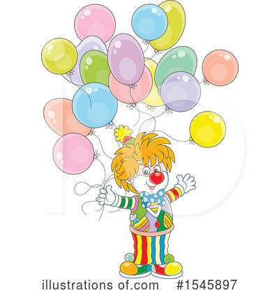 Royalty-Free (RF) Clown Clipart Illustration by Alex Bannykh - Stock Sample #1545897