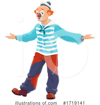 Royalty-Free (RF) Clown Clipart Illustration by Vector Tradition SM - Stock Sample #1719141